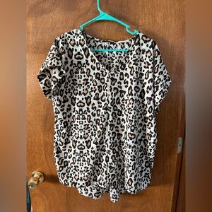 HEIMISH USA Leopard Print Blouse